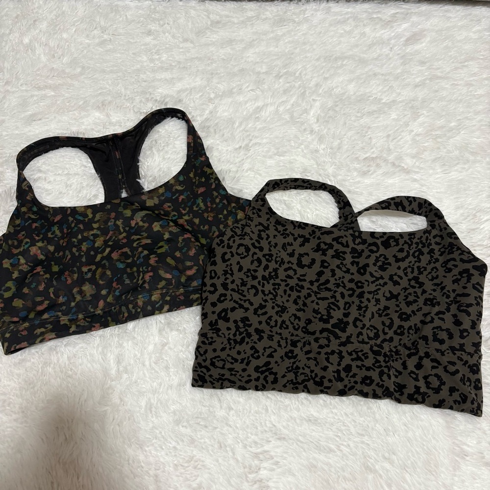 Athleta bundle sports bra set of two L